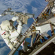 Illustration for article titled Fragile Humans Spacewalk To Upgrade Space Station Communications
